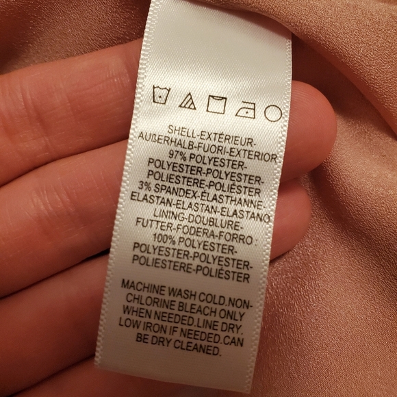 Dress The Population Gracelyn Blouson Jersey maxi dress.High split. Pink. Size L - Picture 11 of 16